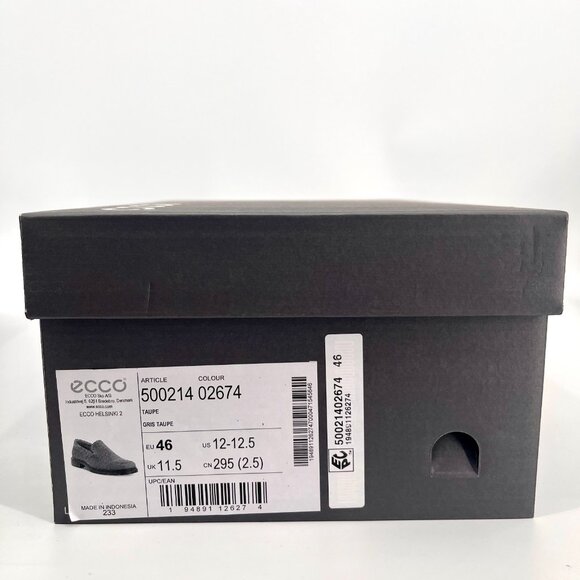 ECCO Helsinki 2 Loafer Size 12 - 12.5 Taupe Leather Dual Fit Slip-On Shoes main image 7